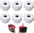 6Pcs Spin Mop Replacement Parts, Spin Mop Bucket Clutch Bearing Gear Replacement Compatible with Ocedar, One Way Bearing Bucket Gears Pedal Repair Replacement for Vileda and More Rotation Mop