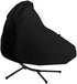 Updated Classic Waterproof Hammock Swing Chair Cover Patio Hanging Chaise Lounge and Stand Cover 73 Inch Outdoor Accessory Hanging Curved Steel Chaise Lounge Chair Covers (Black) (Black)