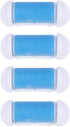 Electric Foot Remover 4pcs Replacement Roller Refill Head Pedicure Hard Skin Remover Rollers Electric Remover Accessories Foot File Foot Sander(Blue)