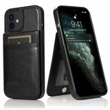 iPhone 13 Case with Card Holder Retro V3 6CK Black
