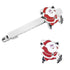 Christmas Tie Clip 2 pcs, Stylish Santa Tie Clip, Compatible with Christmas Wedding Winter Accessories, Bar Buckle Tie Clip