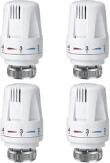 Thermostatic Head Replacement Compatible with M 30 X 1.5 Radiator Valve 4 Parts Antifreeze