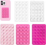 5pcs Silicone Suction Cup Phone Case Mount for Walls, Non-Slip Sticky Plate Compatible with Most Phones