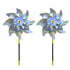 Reflective Scarecrow Wind Spinner Silver 2-pack