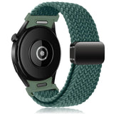 Compatible with Samsung Galaxy Watch 4 5 6 Classic/Pro Compatible Braided Magnetic Strap Without Gap 40mm 43mm 44mm 45mm 47mm Rainforest Green