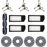 Ecovacs Filter Brush Cloth Replacement Accessory Kit 15 Pieces Compatible with DEEBOT T20 T10 X1 Omni Turbo Plus Robot Vacuum Cleaner