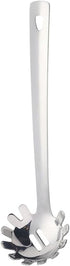 Stainless Steel Pasta Spoon: Spaghetti Server Fork & Noodles Ladle - Metal Pasta Claw for Kitchen Cooking (Silver)