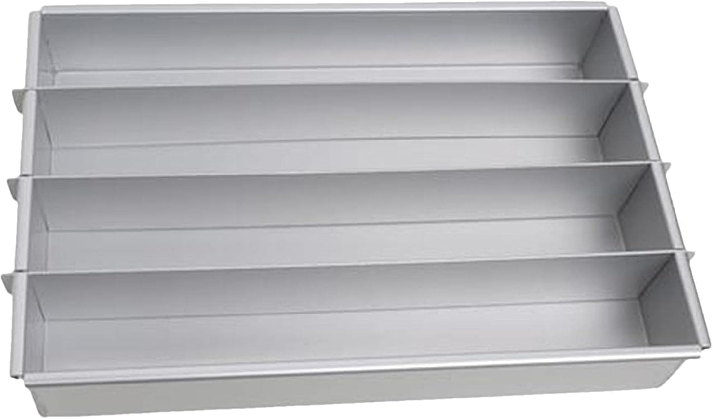 chrox Rectangle Cake Pan, Adjustable Battenberg Cake Mold Square, Multi-Function Cake Mold Baking Pans, Tool With Dividers, Aluminum Cake Pans For Making Brownies, Biteand And Cake