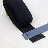Cotton Bias Binding Tape 1.5 inch Extra Wide Quilt Fold Single 29 Colors 40mm Finished Size 3/4 inch 5.5 Yard (Black)