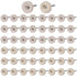 50 PCS 1 Inch Wool Felt Polishing Accessory Kits, 25 Each Spherical/Flat Buffing Wheels for Proxxon Dremel Rotary Tool - 1/8" Shank, Ideal for Wood Metal Jewelry and Glass Polishing