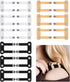 18 Pcs Bra Strap Hider Bra Strap Holders for Slipping Dress Retainers Clip to Hide Shoulder Keep in Place