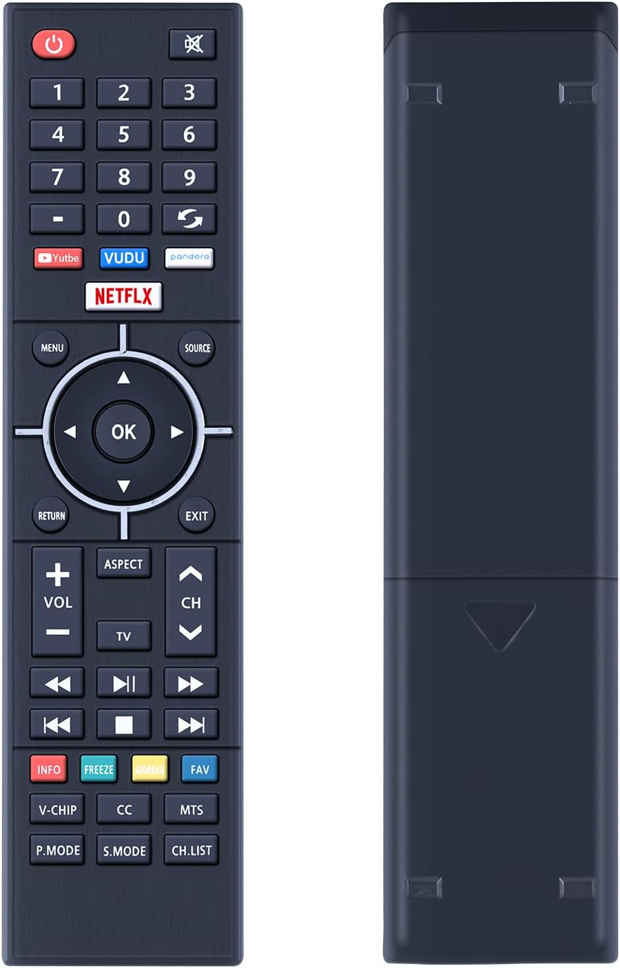 Universal Remote Control for All Element TV, Replacement Remote Control Compatible with 99% Element LCD LED Smart HDTV