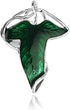 Alloy Elven Leaf Brooch - Green Leaf Clasp Pin - Elven Cloak Clasp - Costume Accessory - Movie Inspired - Gift for Elves Fans