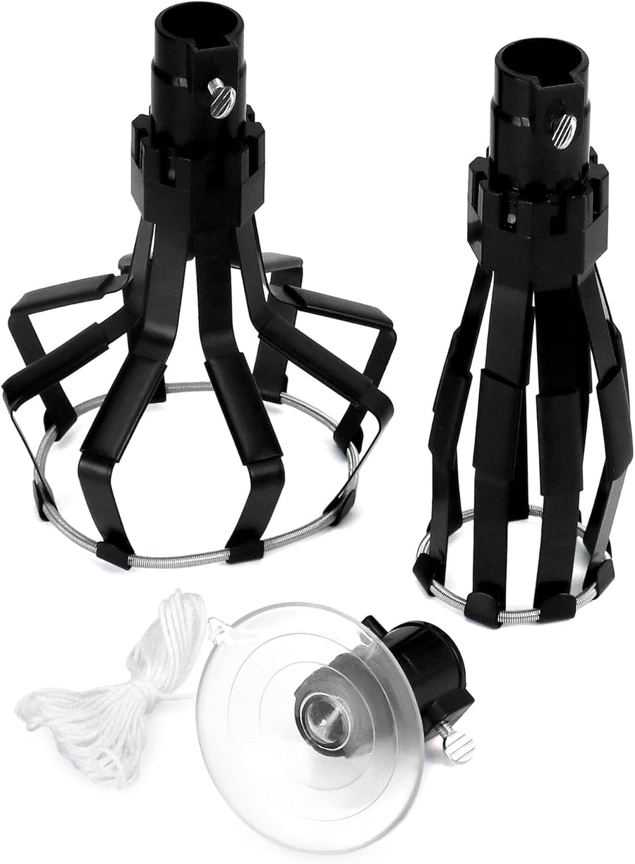 Professional Light Bulb Changer Kit - 3 Piece Set - Extension Pole Compatible, for High Ceiling Incandescent Bulbs with Standard, Floodlight & Recessed Changer