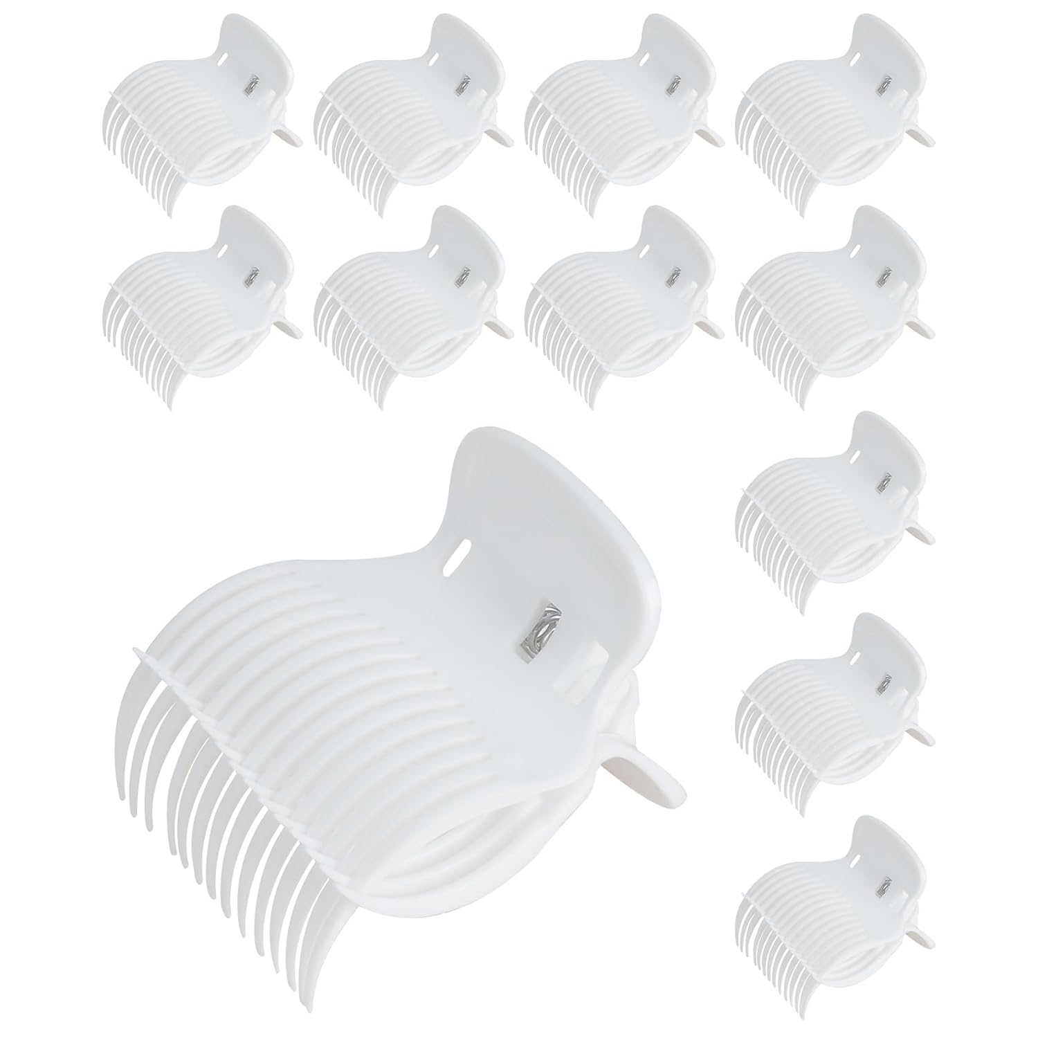 Hair Roller Clips Set - Curling Clips for Hot Rollers and Curlers (12 Pcs)