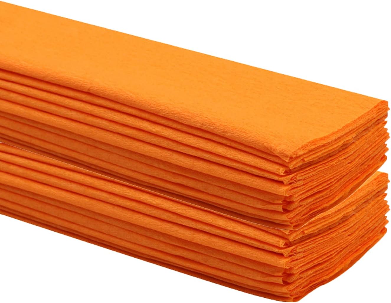 Crepe Paper Folds (20 Sheets) - 20 Inches Wide by 3.2 Feet Long - Mexican Crepe Paper -21 Assorted Color (Orange)
