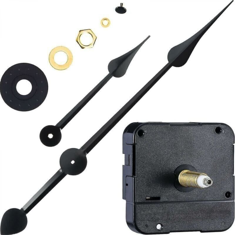 Clock Motor with High Torque and Long Shaft Compatible with 7-Inch Spade Hands