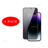 iPhone 13 4-Pack Privacy Screen Protector Tempered Glass Anti-Spy Protection