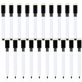 Whiteboard Markers (20-pack) - Small Whiteboard Markers - Black Whiteboard Markers - Fine Whiteboard Markers - Erasable Tip - Children's Whiteboard Markers - Fine Tip - Black