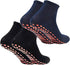 Yoga Socks - 2 Pairs of Non-Slip Socks - Barefoot - Yoga Socks - Non-Slip - Pilates - Home - Socks with Embossed Dots - Black - Navy Blue