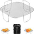 Square air fryer rack - Air fryer baking pan - Air fryer accessories - Stainless steel - 20.5 cm