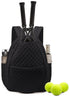 Backpack - Tennis Shoulder Crossbody Bag - Sports Bag - Waterproof Racket Bag - Suitable for Pickles and Badminton - Black
