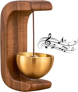 Wind Chime - Magnetic Wind Chime - Wooden Doorbell - Wooden Shop Bell - For Opening Doors (Dark Brown)