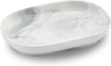 Soap Dish - Ceramic Soap Dish - Non-Slip Marble Soap Dish - Bathroom Soap Holder - Suitable for Bathroom, Shower, Kitchen and Travel.