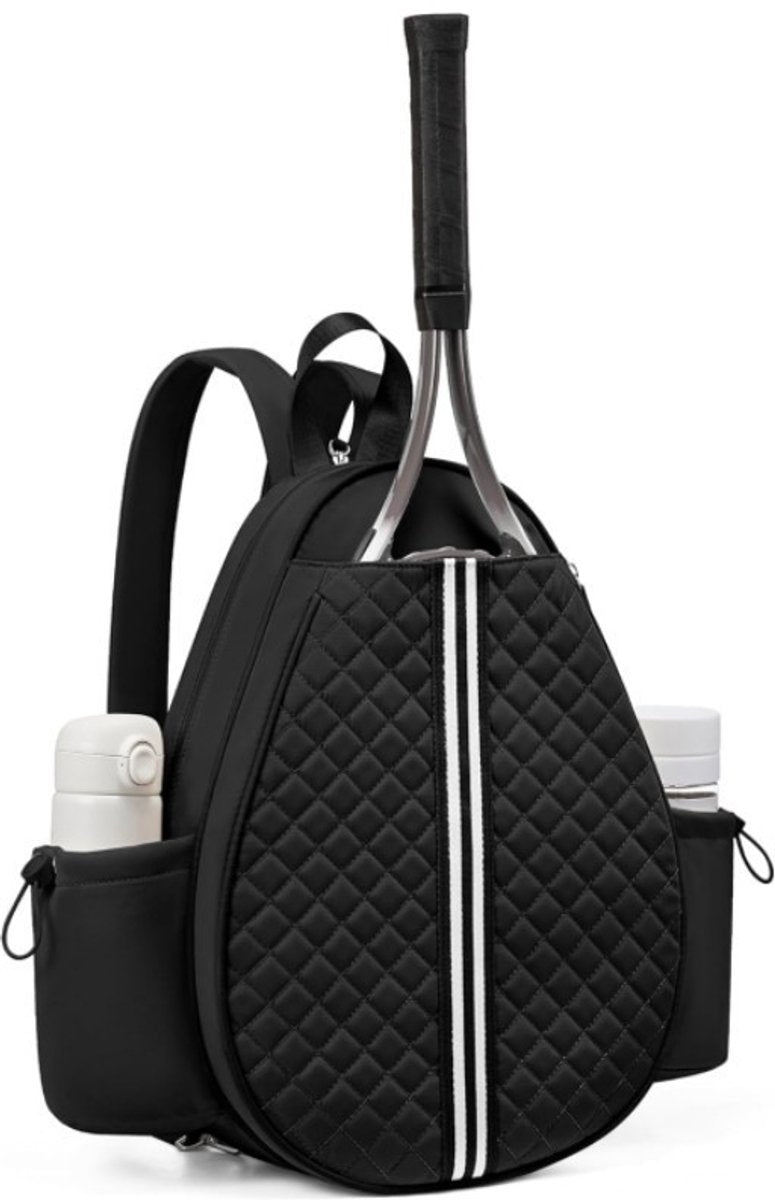 Backpack - Sports Bag - Lightweight - Multifunctional - Women's Sports Bag - Men's Sports Bag - Suitable for transporting tennis rackets, tennis balls and badminton shuttlecocks - Large Capacity - Black