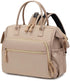Convertible Diaper Bag - Wide Opening - 14 Pockets - Stylish - Baby Changing Bag - with Stroller Buckle - Diaper Bag - Waterproof (Off-White)