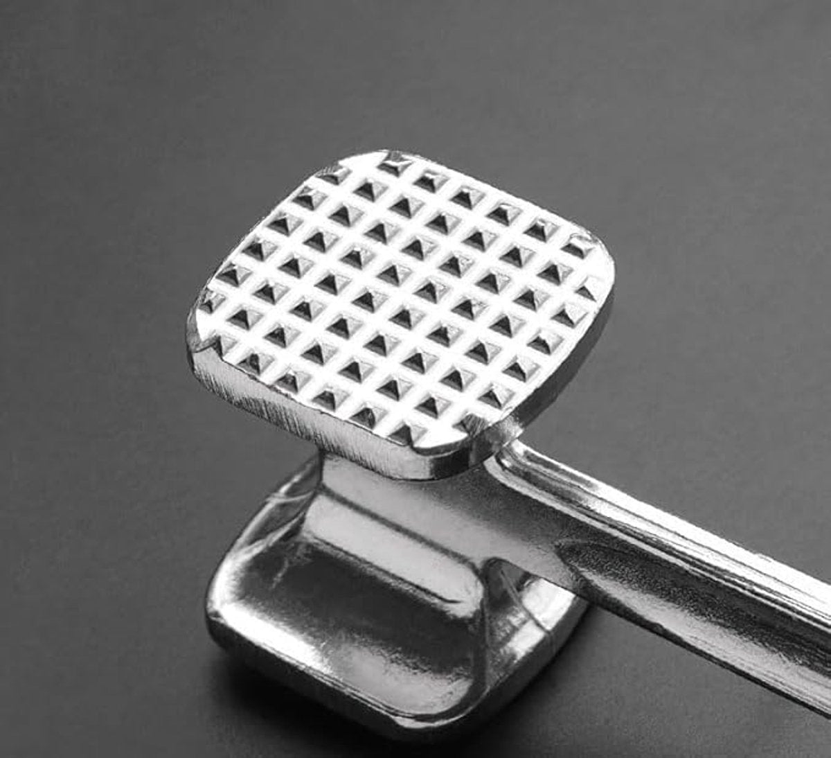 Meat Hammer Aluminum - Meat Tenderizer - Meat Beater - Kitchen Utensils - Silver Colored - BBQ Accessories