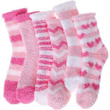 Socks - Women's lounge socks (6 pairs) - Women's fluffy socks - Floor socks - Women's fleece socks - Comfortable winter socks - Thick pink