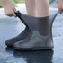 Overshoes - 1 Pair - Waterproof Silicone Overshoes - Reusable, Non-slip, Suitable for Outdoor Activities (Black - Size L)
