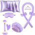 Set of 9 - Heat-Free Curling Iron - Curling Set for Home Use (Purple)