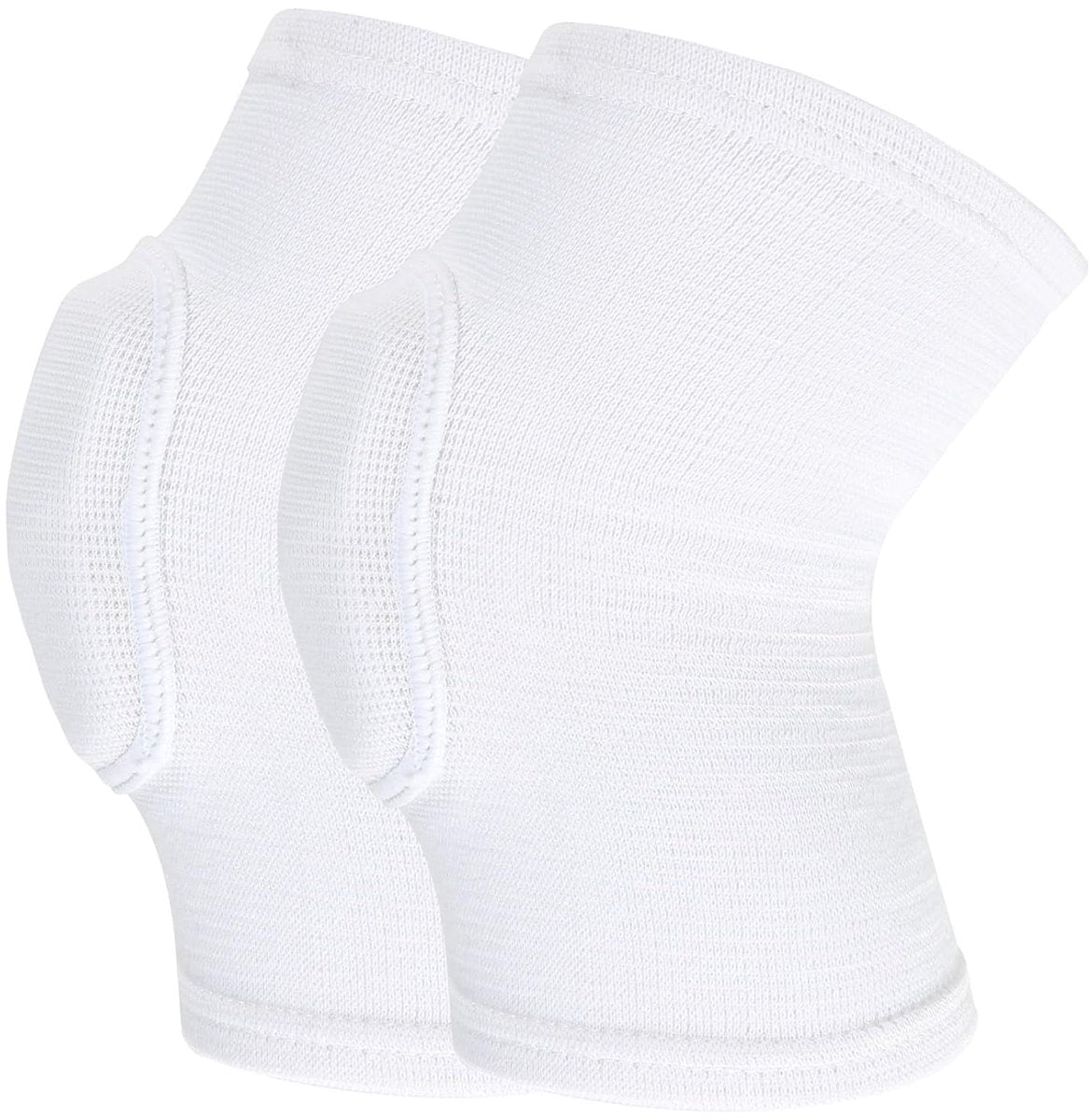 Elbow Pads - 1 Pair Arm Support Fitness Arm Knee Pads - Breathable Anti-Impact Sponge Elbow Pads - Suitable for Basketball, Football, Tandem Elbow Pads, Volleyball, White
