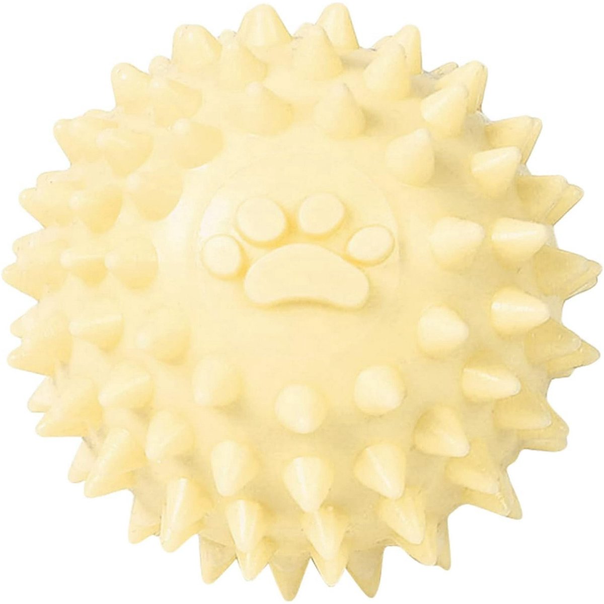 Dog Toy - TPR Spiky Ball, No Squeaker - Chew Toy - Long Lasting and Durable - Perfect for Dogs That Love to Chew - Puppy Training for Teething - Small Rubber Spike Toy