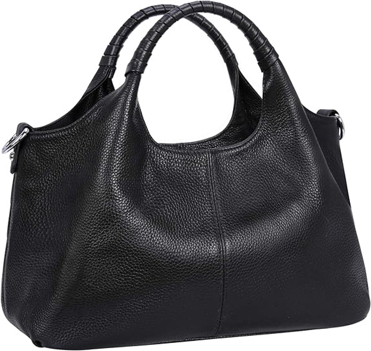 Women's Shoulder Bag - Vintage Handbag - Vintage Handbag with Multiple Compartments - Everyday | Travel Bag - Versatile - Large Capacity - Commuter Bag - Tote Bag - Shoulder/Crossbody Bag - Black