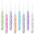 8-piece crochet hook set - crochet hook set with straight shaft - non-slip crochet hook grip - ergonomic knitting needles