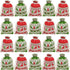 Christmas linen gift bags - 24 pieces - 10x14cm - Christmas decoration for indoors - Reusable - Christmas candy bags with drawstring - Suitable for gift bags for children&