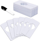 Wardrobe dividers - for hanging clothes - rectangular clothes dividers on racks - white wardrobe 40 pieces