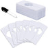 Wardrobe dividers - for hanging clothes - rectangular clothes dividers on racks - white wardrobe 40 pieces