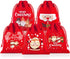 5-pack Christmas gift bags - velvet material - candy bags for children - Christmas apple bags - reusable Christmas gift bags - party bags - 15*10cm