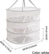 Clothes Drying Rack - Three-Tier Mesh Hanging Drying Rack - Foldable - Zippered - Suitable for drying plants, buds, fruits, flowers, vegetables, fabrics, etc.
