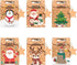 Gift Bags - 24-pack - Paper Gift Bags - Christmas Kraft Paper Candy Boxes - Christmas Kraft Paper Cookie and Snack Boxes - Christmas Gift Boxes - Christmas Party Supplies and Decorations
