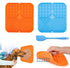 2-Pack Dog Lick Mats with Suction Cups - BPA-Free Slow Feeder Dog Lick Mats - Comes with 1 silicone scraper - Extra strong suction cups - Suitable for bathing, grooming, training and combing