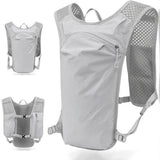 Sports Vest - Cycling - Running - Hiking - Breathable Cycling Cross-Country Marathon Hydration Bag Backpack - Gray