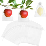 Garden Tools - 20 Items - Fruit Protection Bags - White Fruit Protection Bags with Drawstring - Garden Net Bags - Suitable for Grapes - Prevent Wasps, Cherry Vinegar Flies and Other Insects from Eating Them
