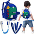Leash - Dinosaur Backpack + 4-in-1 Leash and Adjustable Safety Wristband (Ideal Gift)