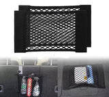 Car Trunk Storage Net (2-Pack) - Storage Bag 50*25cm - With Velcro - Car Seat Storage Net - Universal Net Bag for SUVs, Sedans and Trucks - Suitable for storing mobile phone accessories, water bottles