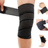 Elastic Knee Brace - Suitable for the Legs - Ideal for Sports Such as Squats, Basketball, Running, Tennis and Football (Black - 1 Piece)